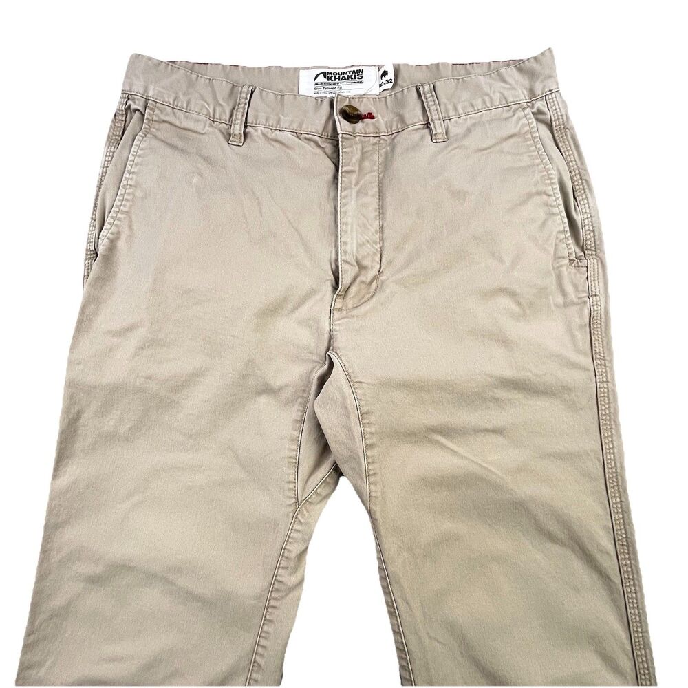 Mountain Khakis Jackson Slim Tailored Fit Pants Mens 30x32 (Fits 30x31) Tan
